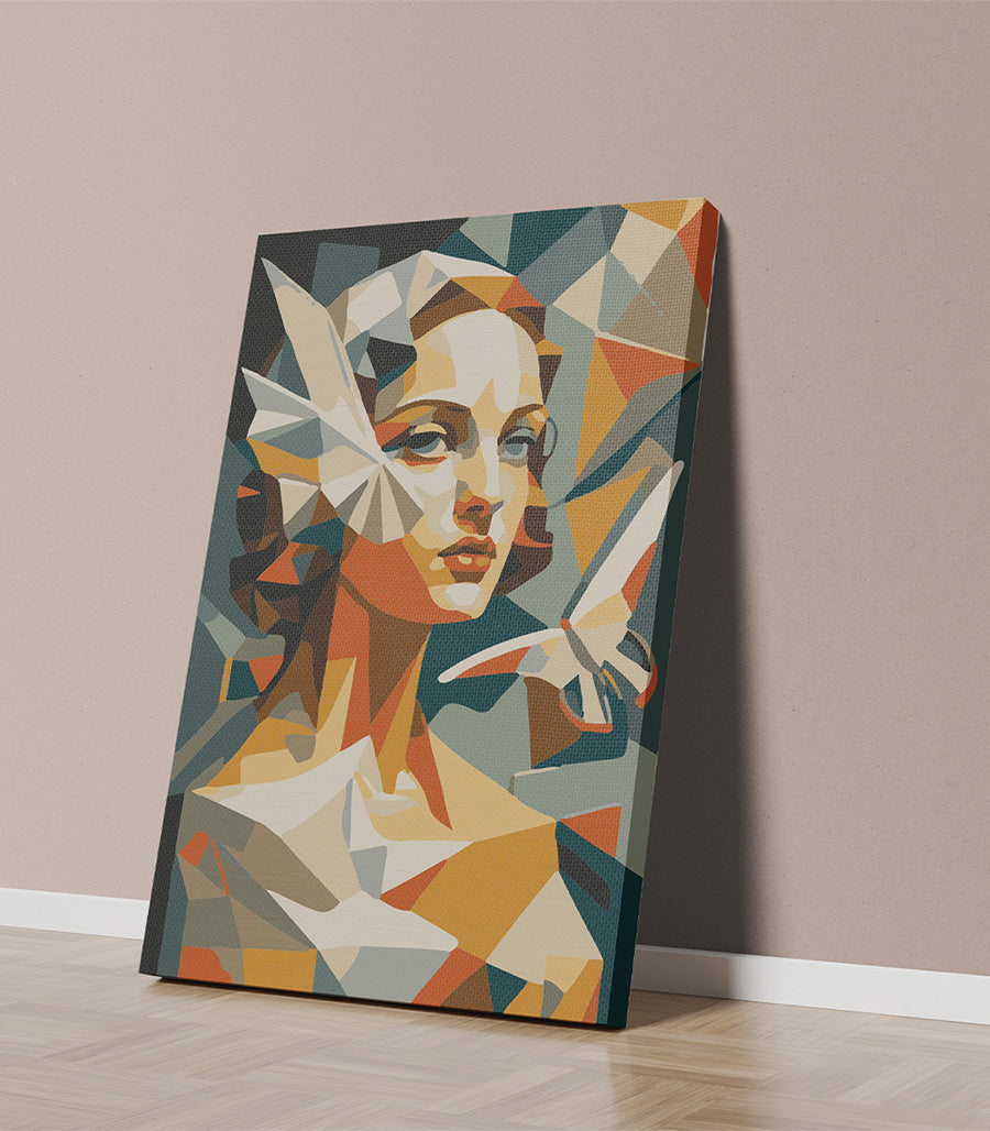 Tableau décoratif cubisme en lumière