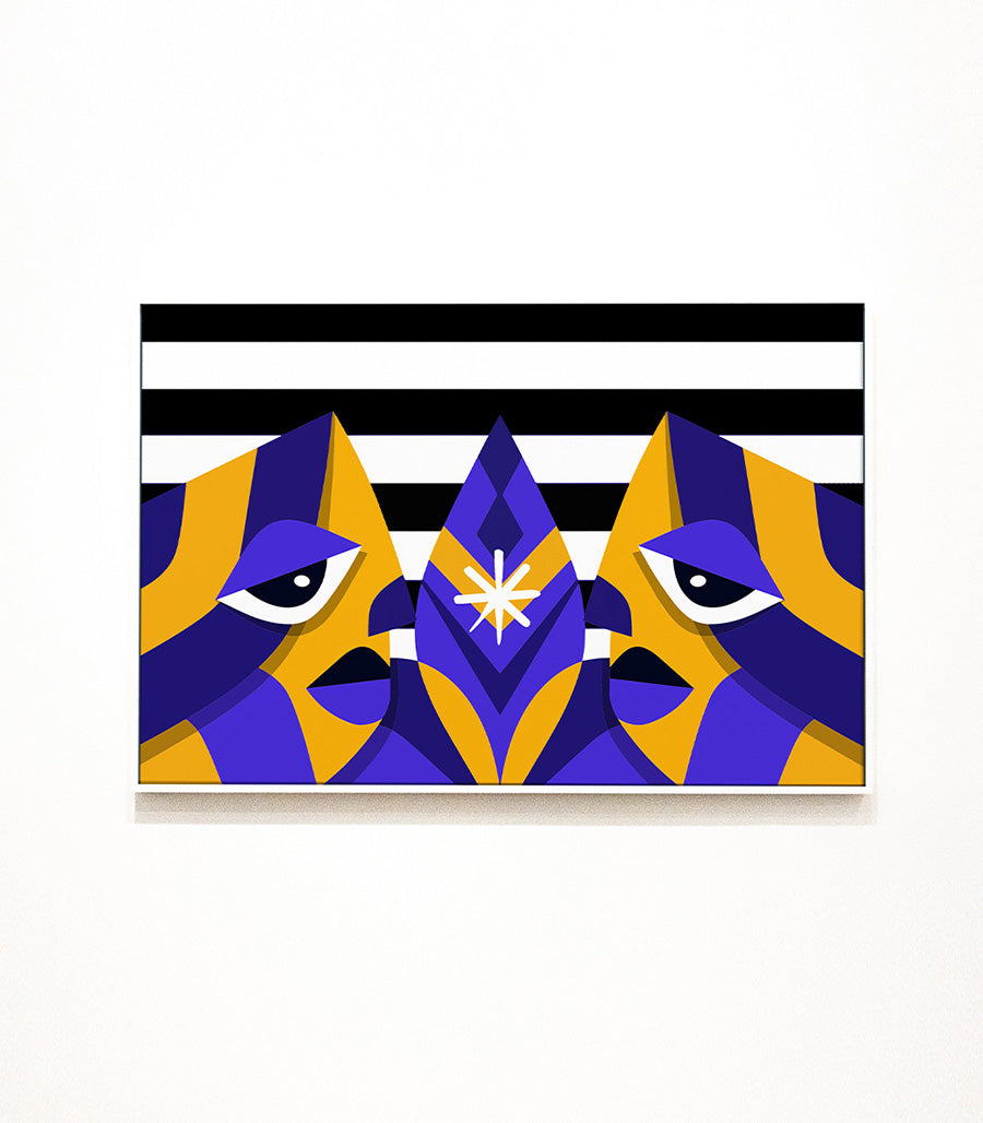 Tableau décoratif cubisme harmonie élégante