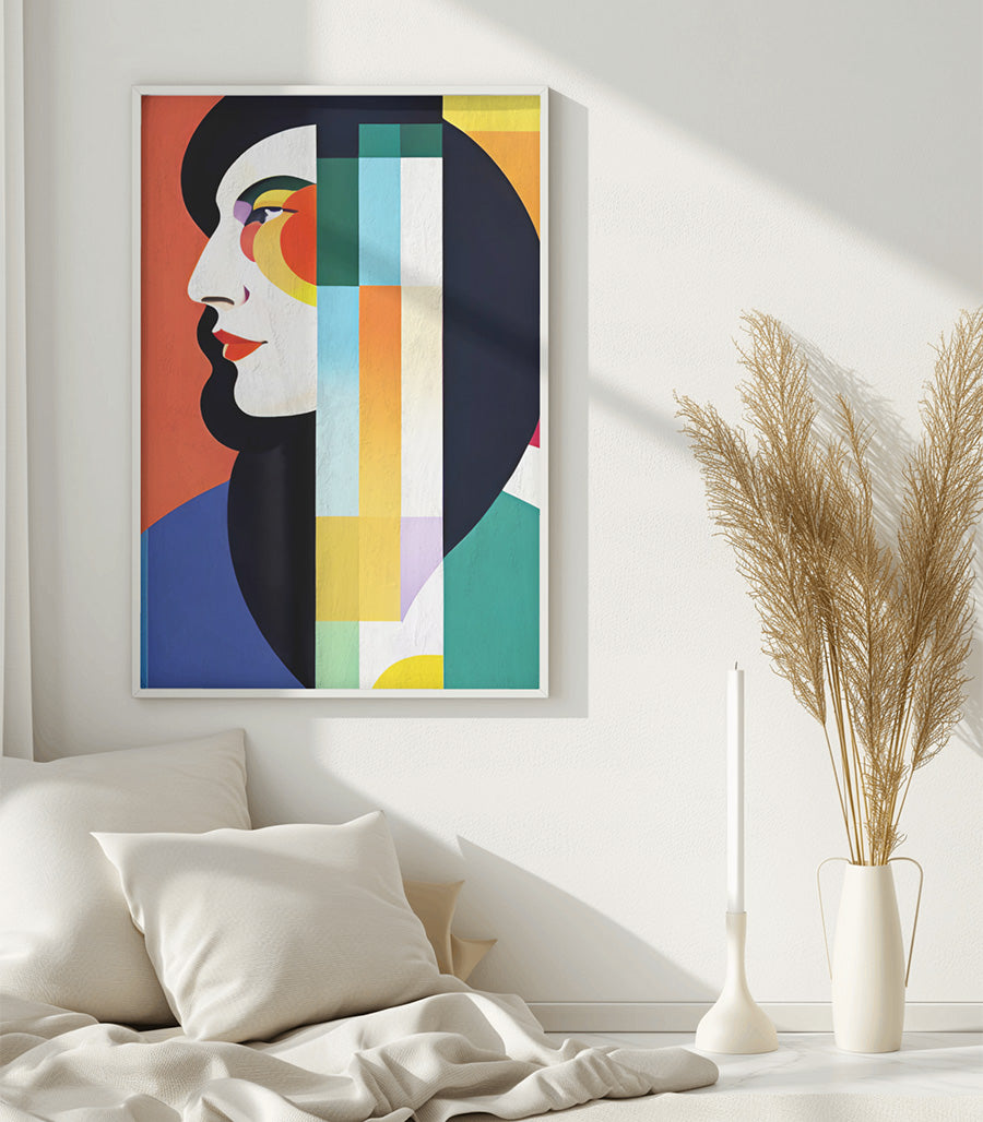 Tableau décoratif cubisme scène moderne