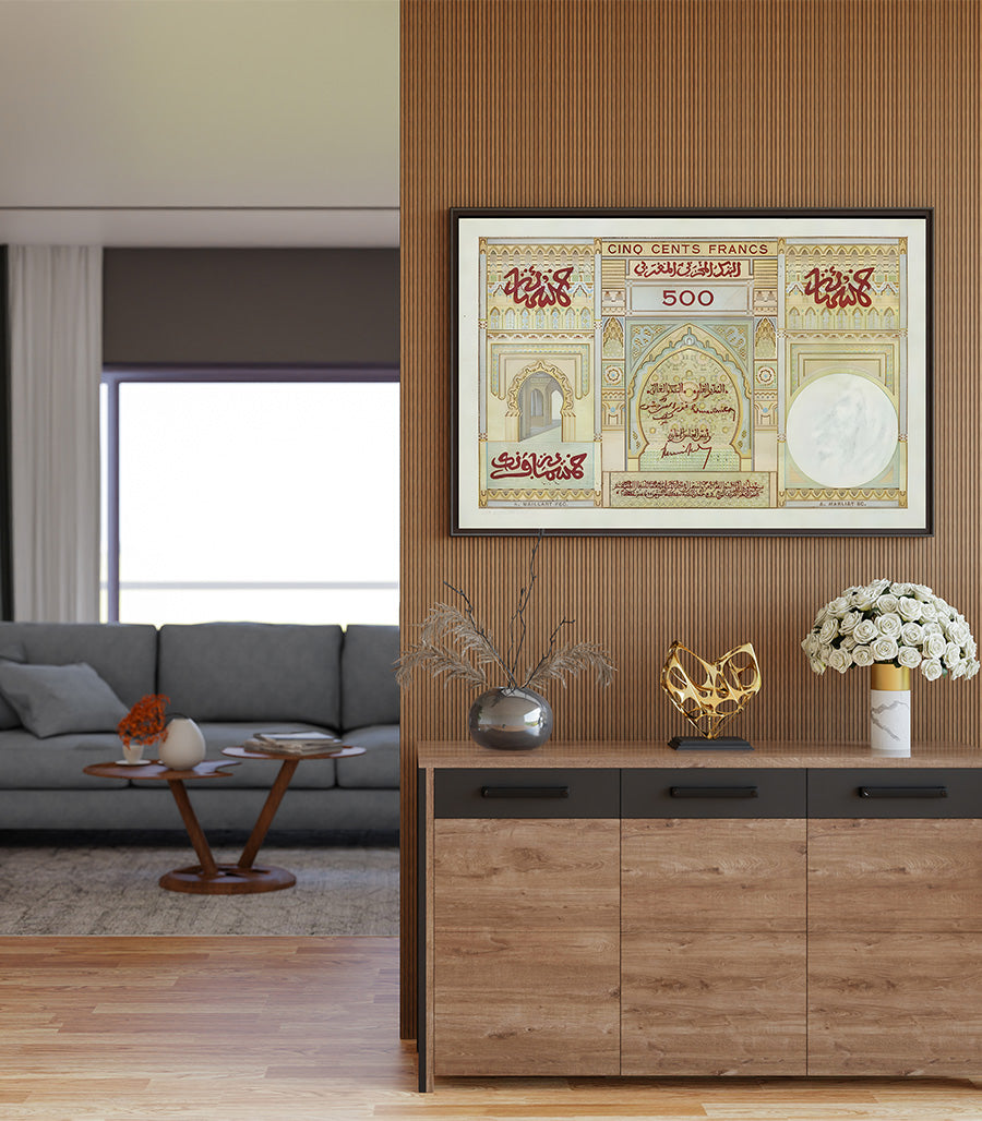Tableau décoratif Cinq Cents Francs