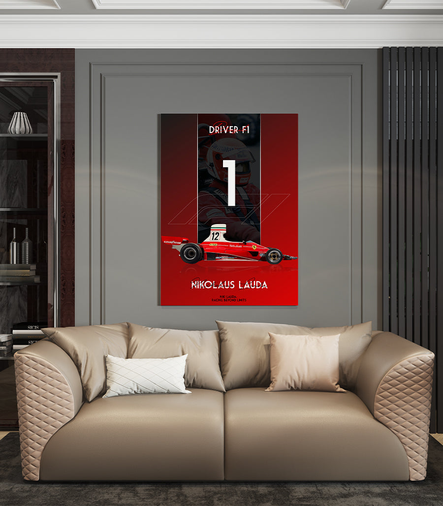 Tableau Décoratif - Niki Lauda : Légende de la Formule 1