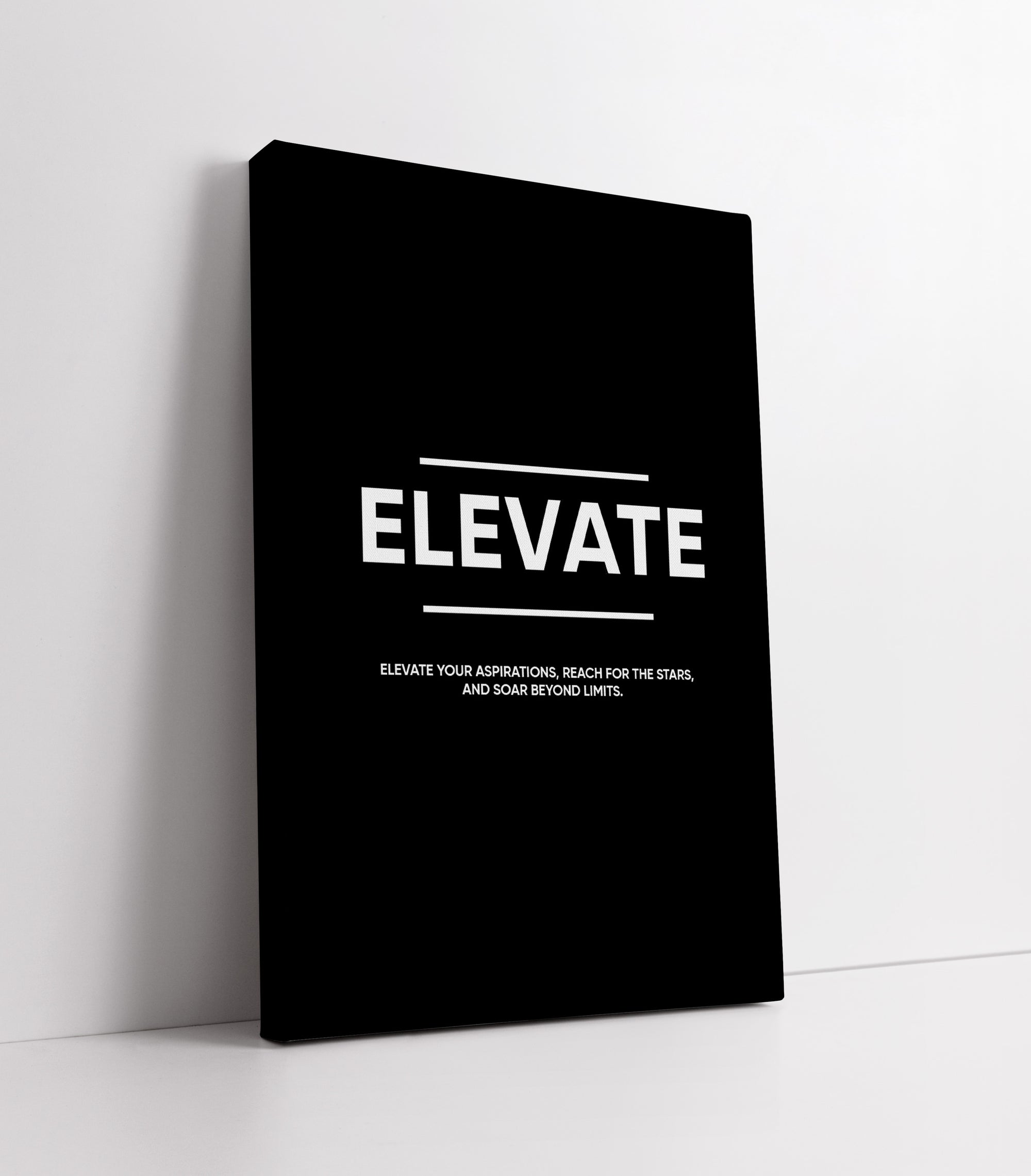 Triptyque de Motivation Noir Tableau Décoratif Moderne