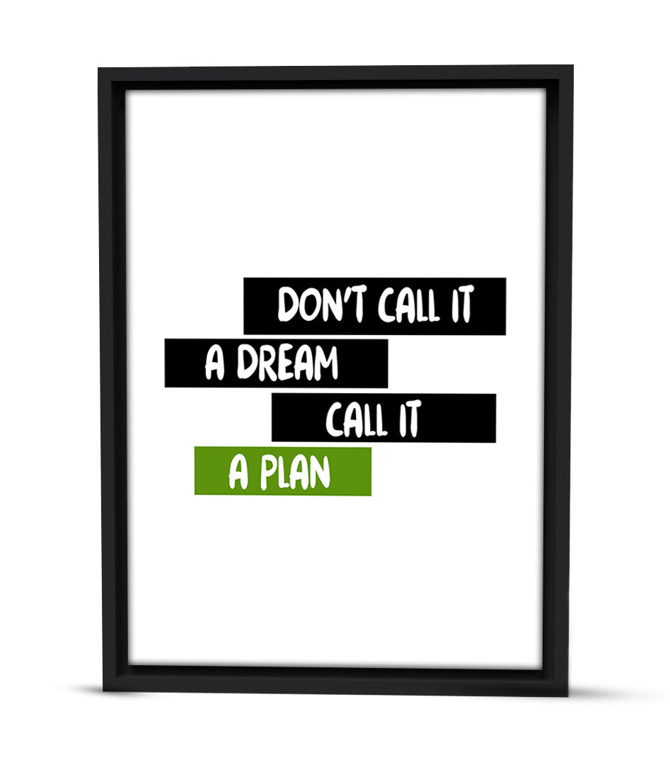 Planifiez votre Succès Tableau Décoratif Moderne