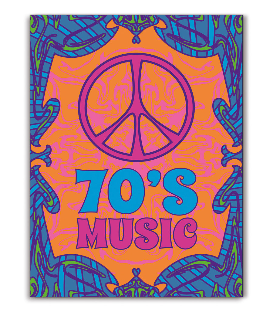 Tableau Décoratif - 70's Music Peace