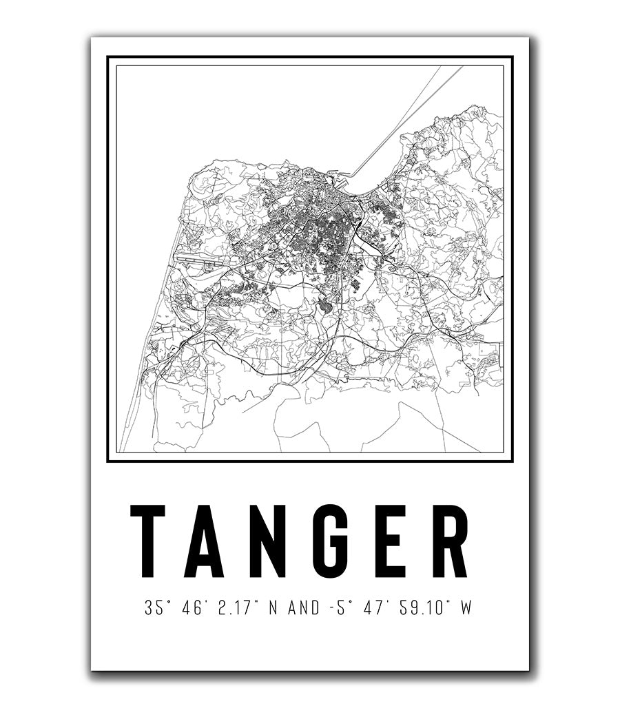 Tableau Décoratif Graphisme Urbain de Tanger