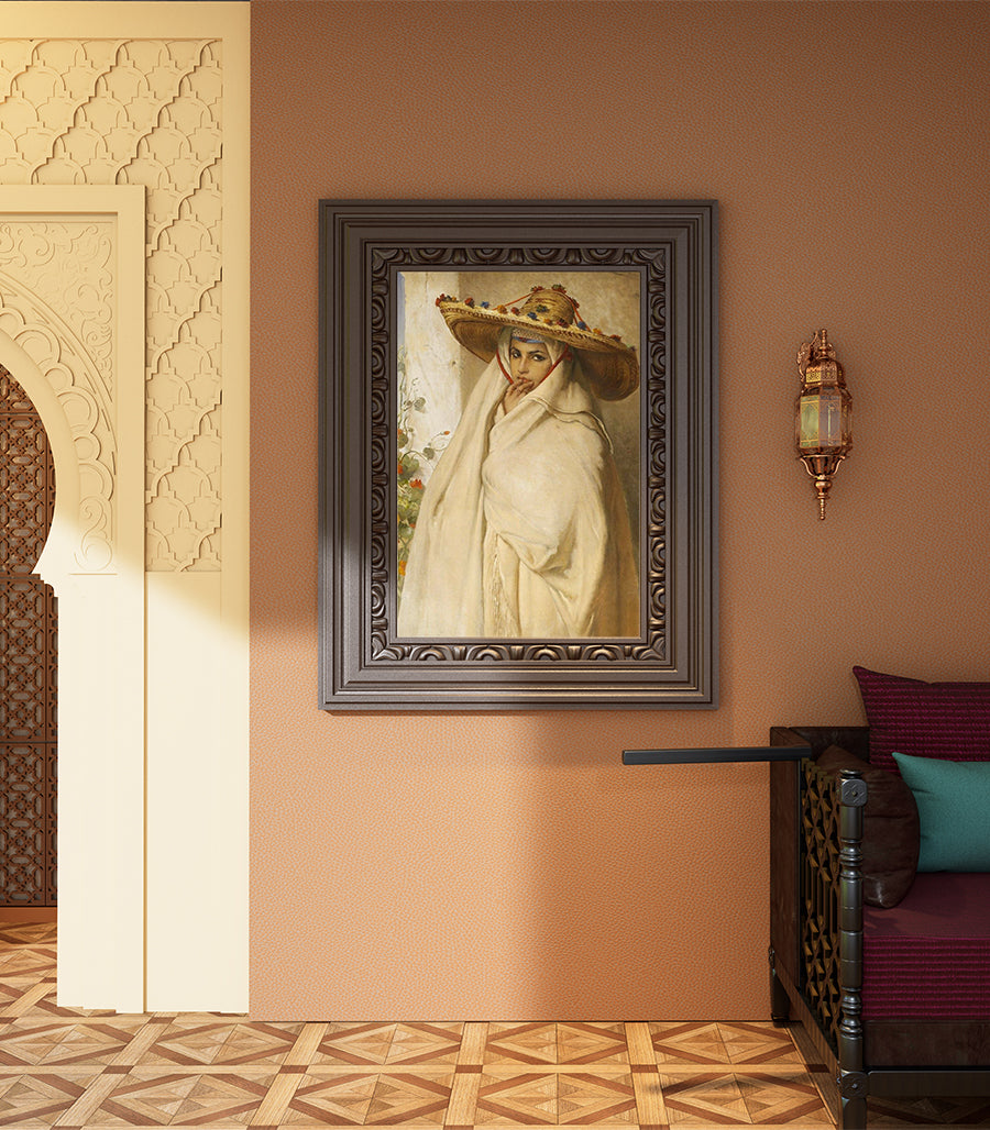 TABLEAU Décoratif de Femme Marocaine D'ÉLÉGANCE ET DE TRADITION