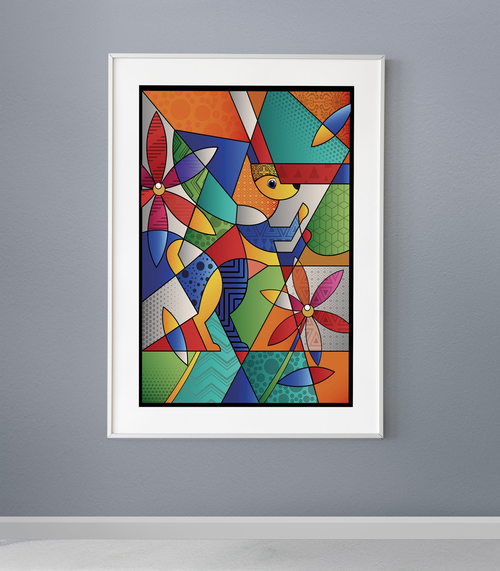 Tableau Décoratif Abstrait Kaléidoscope Culturel