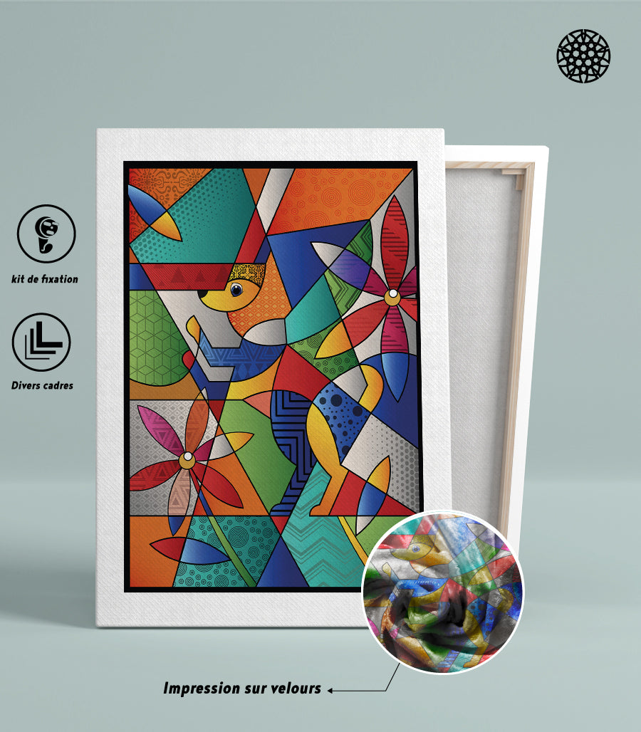 Tableau Décoratif Abstrait Kaléidoscope Culturel