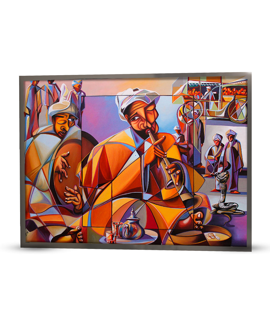 TABLEAU Art de Musique Traditionnelle Marocaine