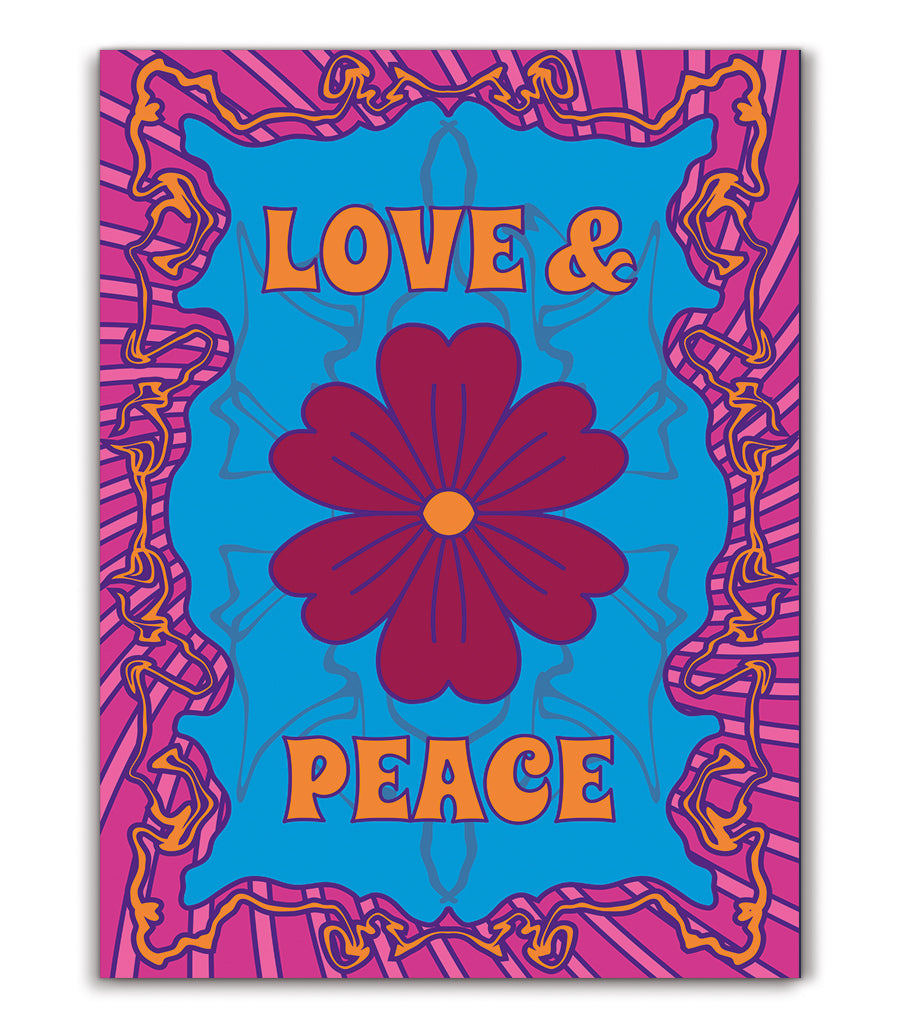 Tableau Décoratif - Love & Peace Vintage