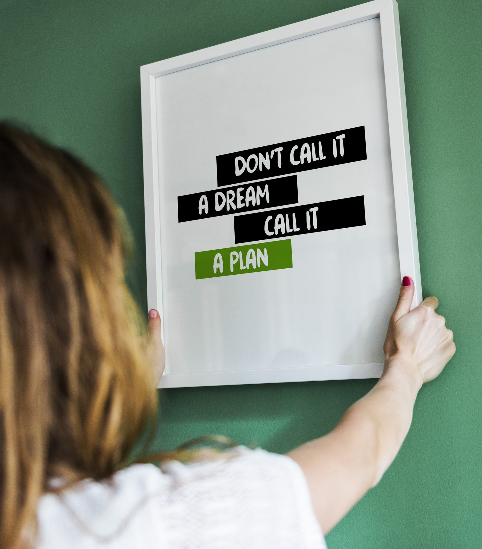 Planifiez votre Succès Tableau Décoratif Moderne