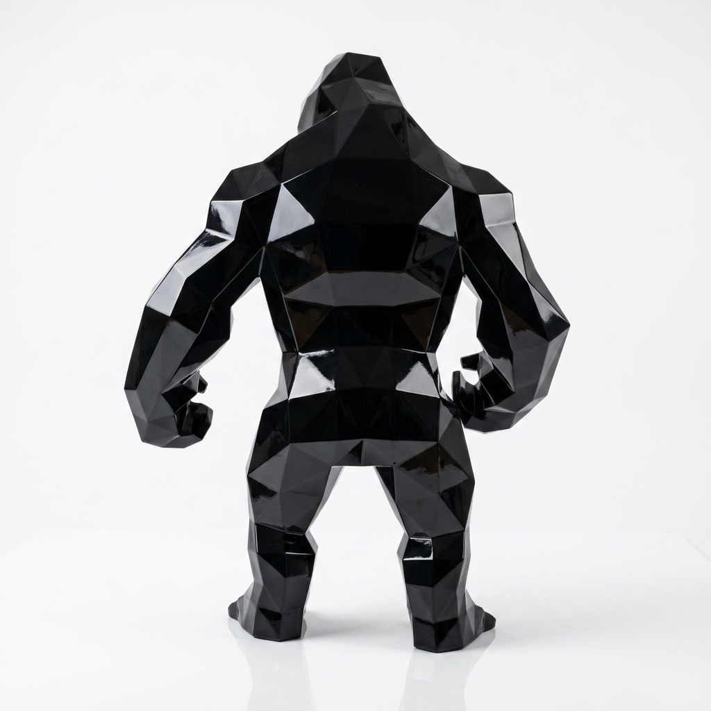 Petite Statue géométrique de gorille