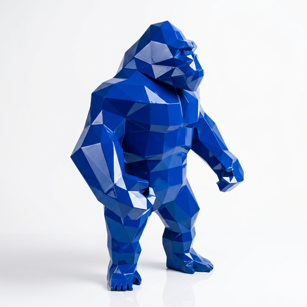 Petite Statue géométrique de gorille