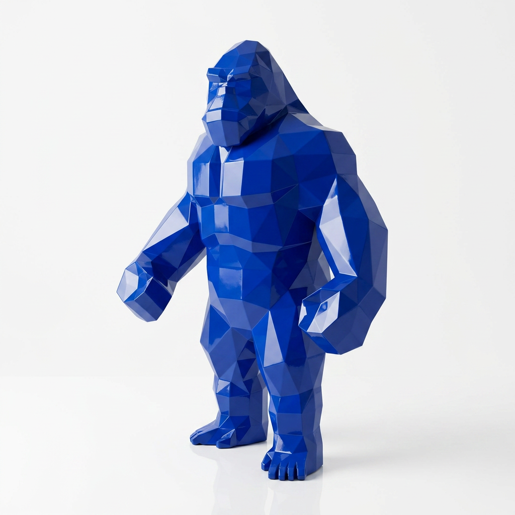 Petite Statue géométrique de gorille