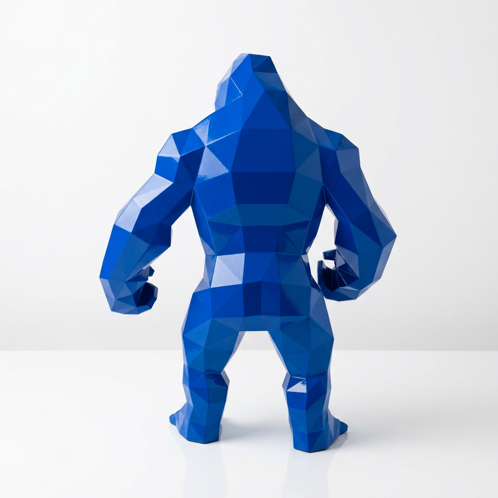 Petite Statue géométrique de gorille