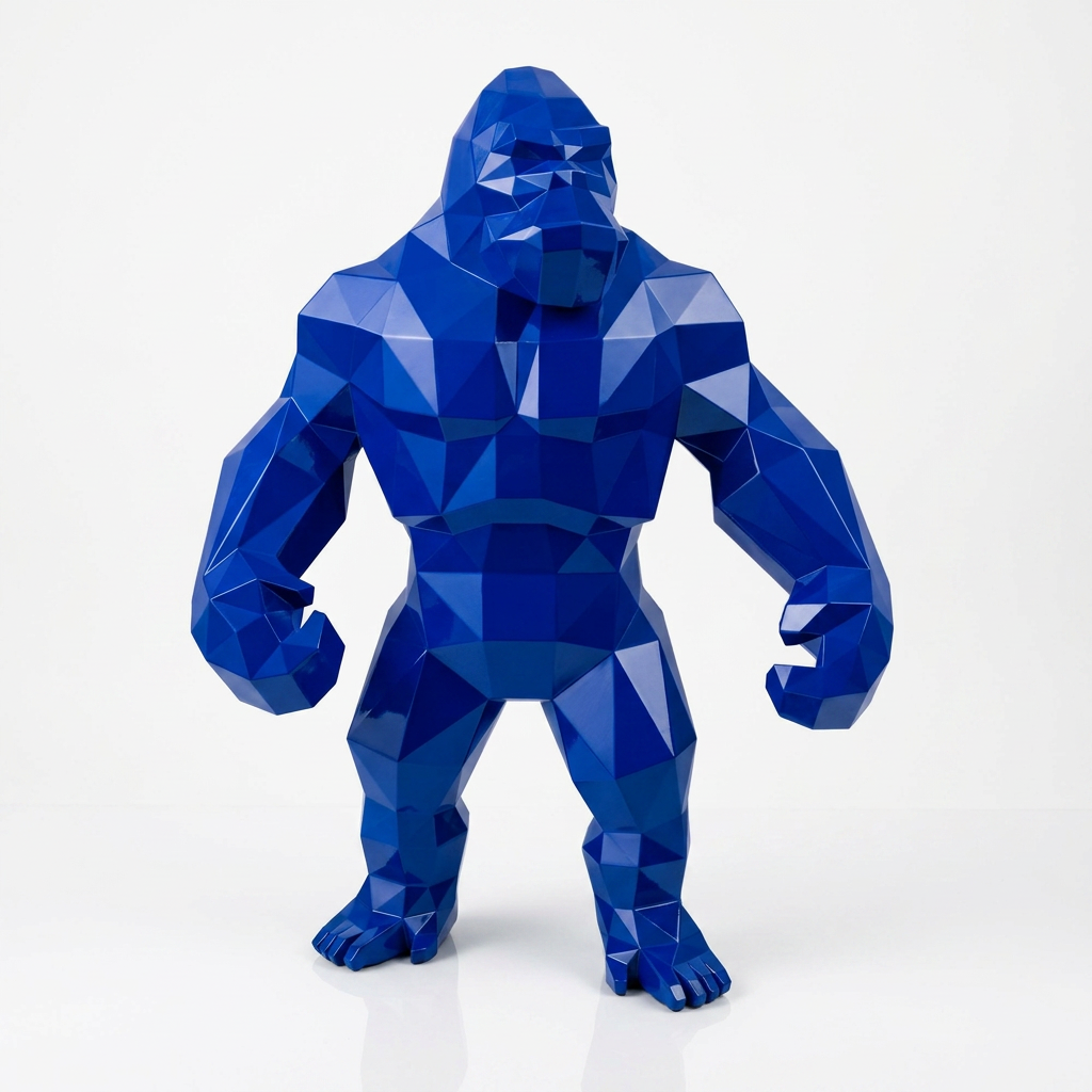 Petite Statue géométrique de gorille