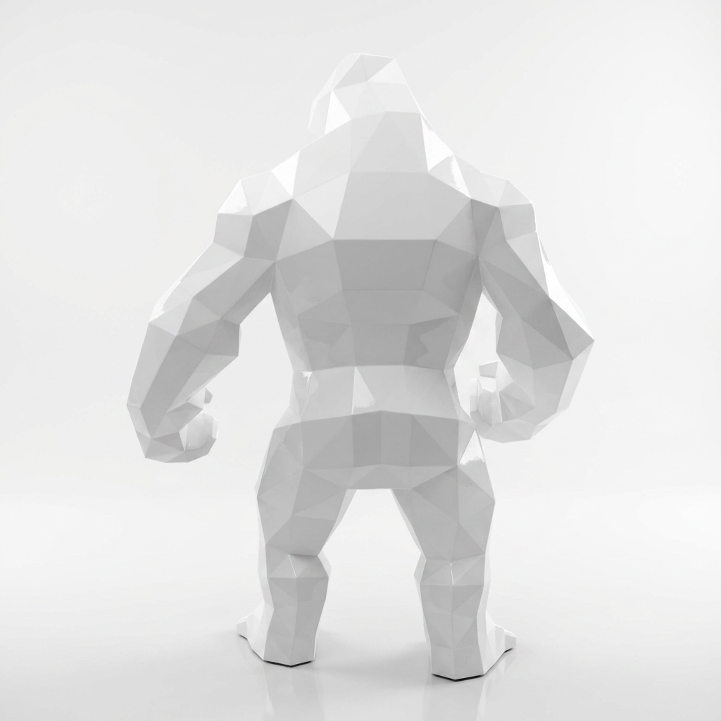 Petite Statue géométrique de gorille