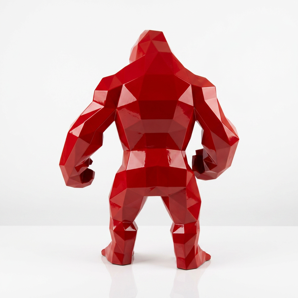 Petite Statue géométrique de gorille
