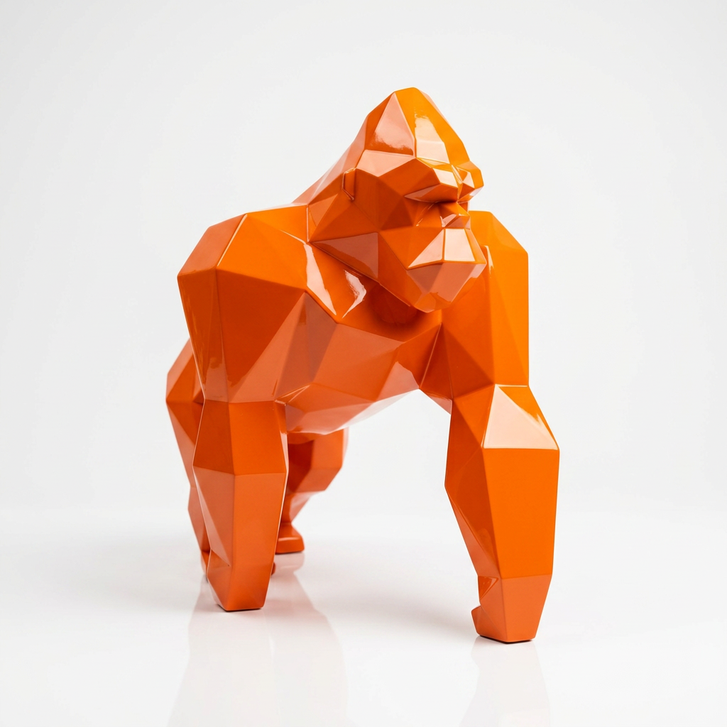 Grande Sculpture King Kong Minimaliste