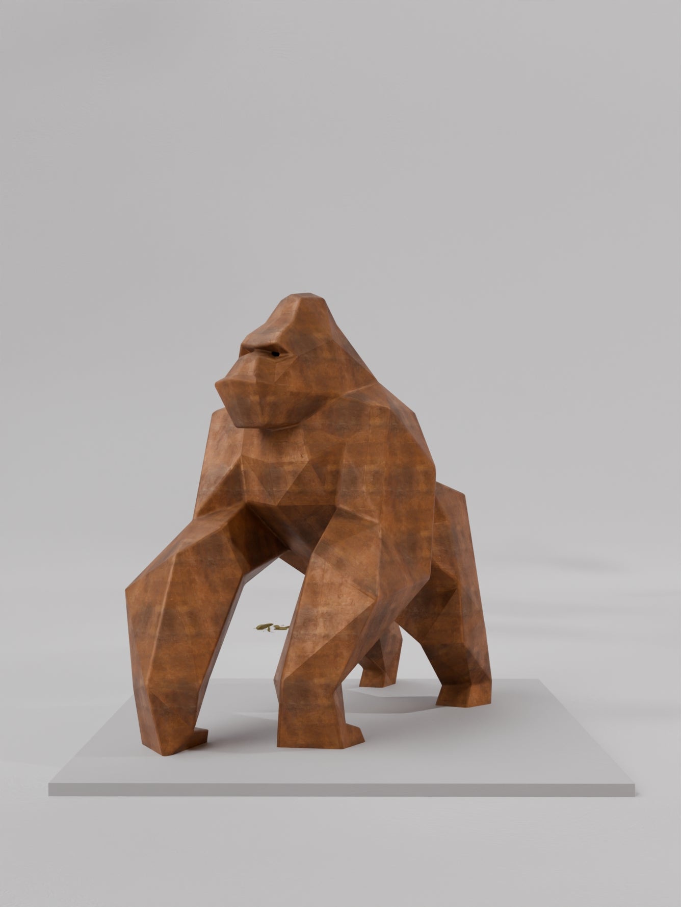 Sculpture Gorille – Puissance Géométrique en Design Polygone