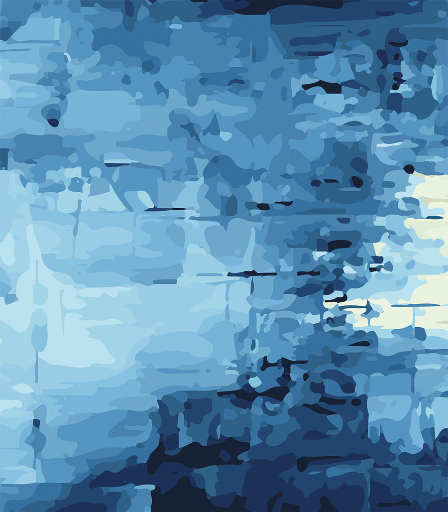 Abstraction Marine Tableau Décoratif Moderne