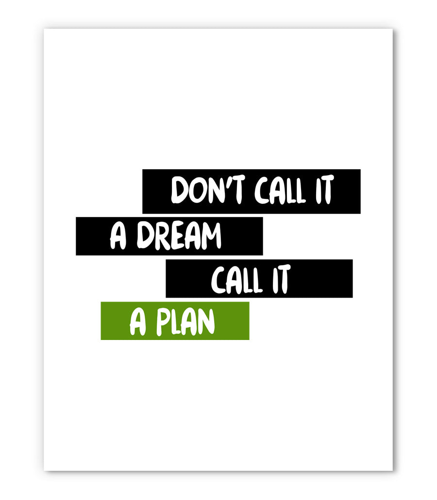 Planifiez votre Succès Tableau Décoratif Moderne