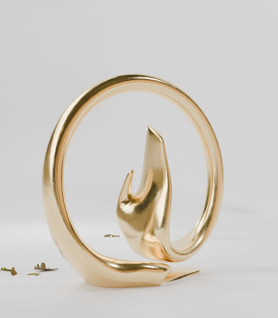 Sculpture "Cycle Élevé" – Cercle de Sérénité