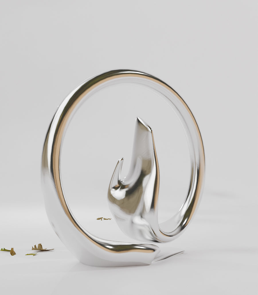 Sculpture "Cycle Élevé" – Cercle de Sérénité