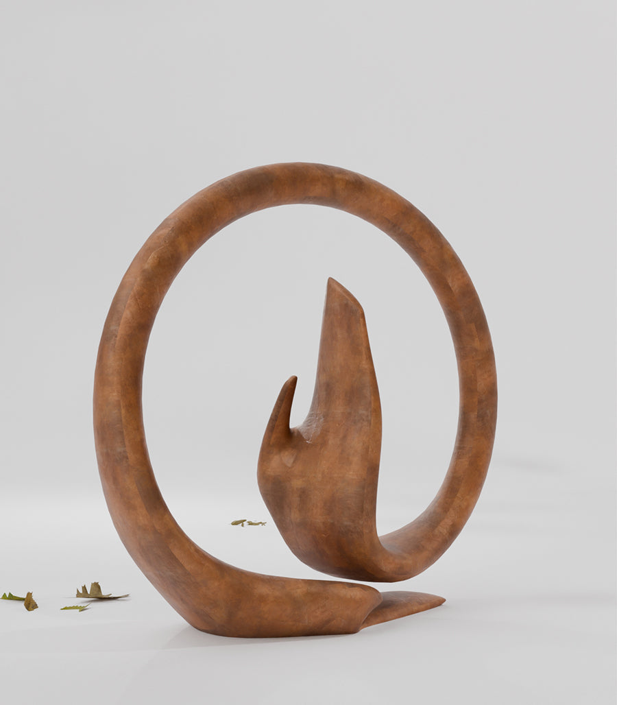 Sculpture &quot;Cycle Élevé&quot; – Cercle de Sérénité