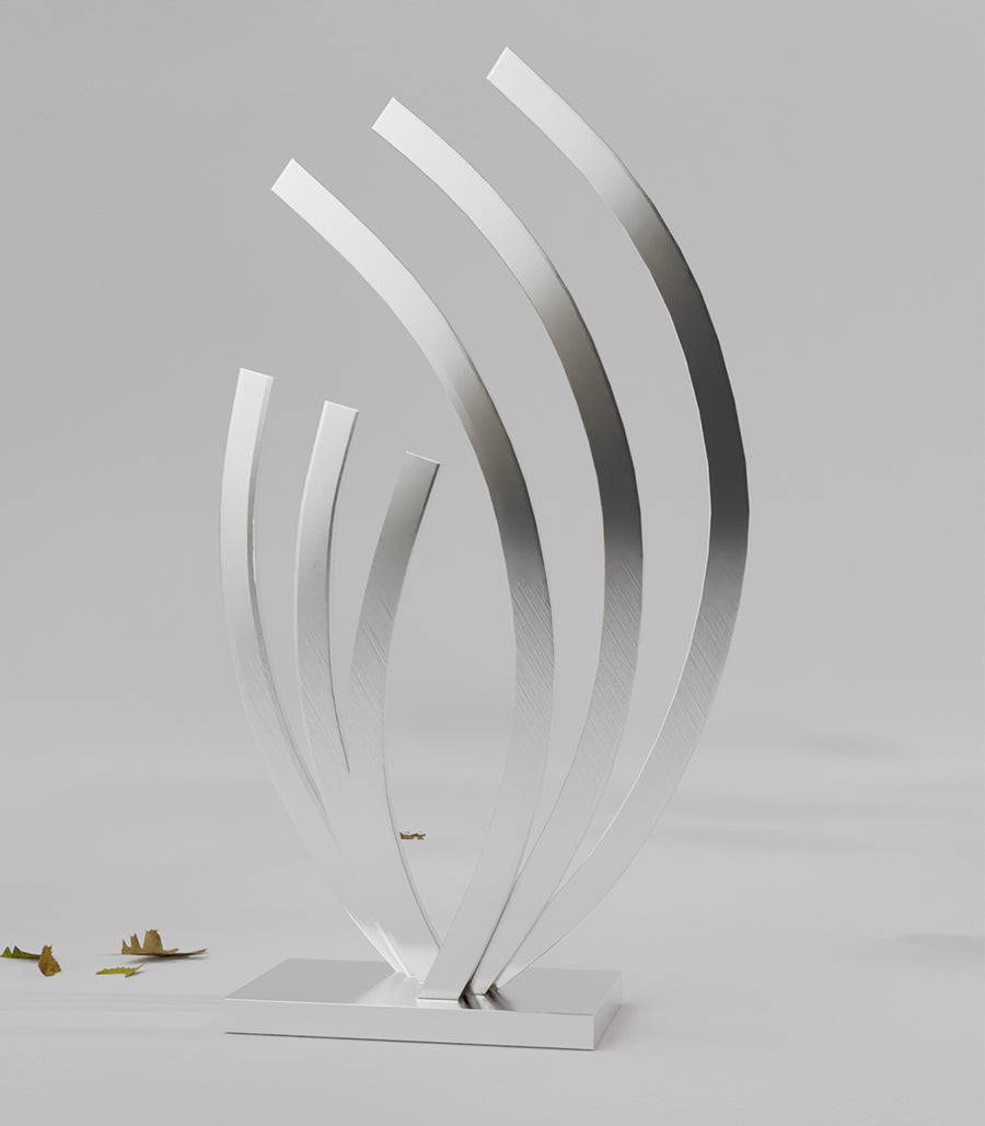 Sculpture &quot;Ondes Vitales&quot; – Courbes en Élévation