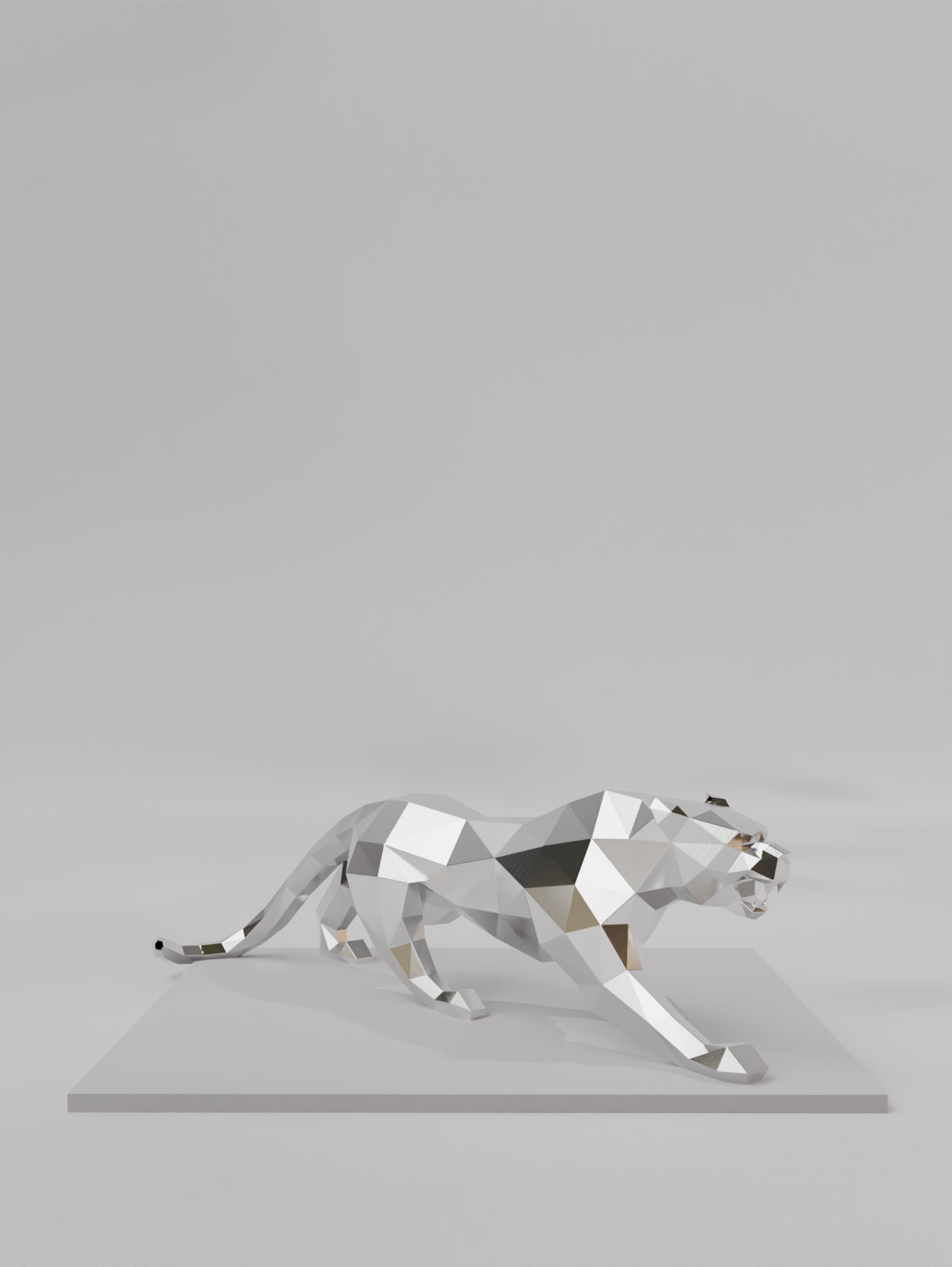 Sculpture Panthère – Force et Épure en Mouvement