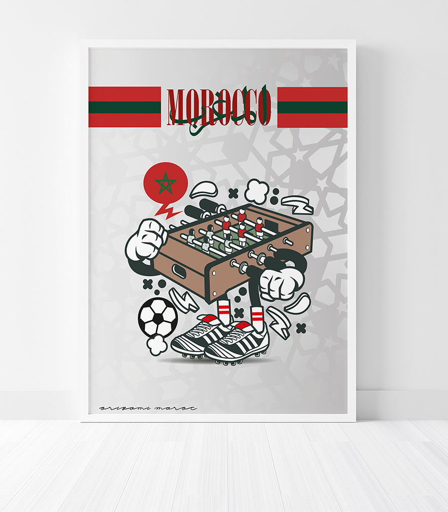 Tableau Décoratif : &quot;Morocco&quot; - Passion du Babyfoot&quot;