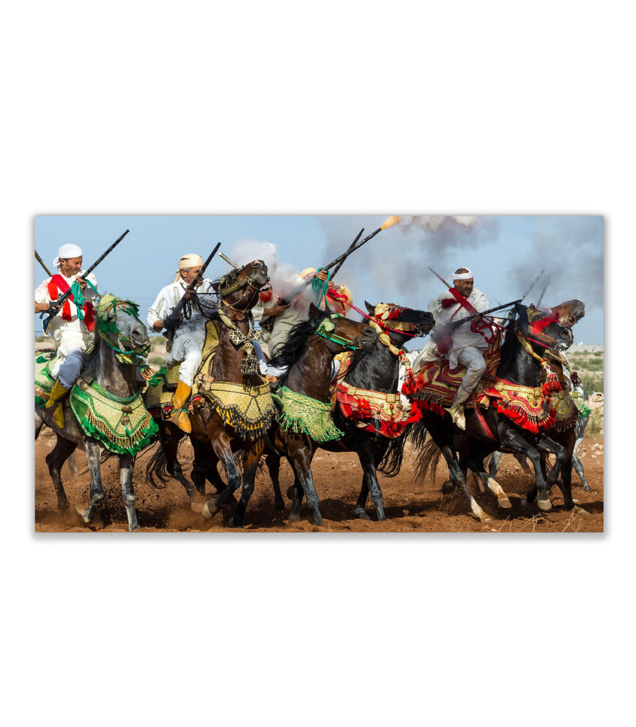 TABLEAU DÉCORATIF PASSION TBOURIDA L'ÂME DU MAROC EN COULEUR