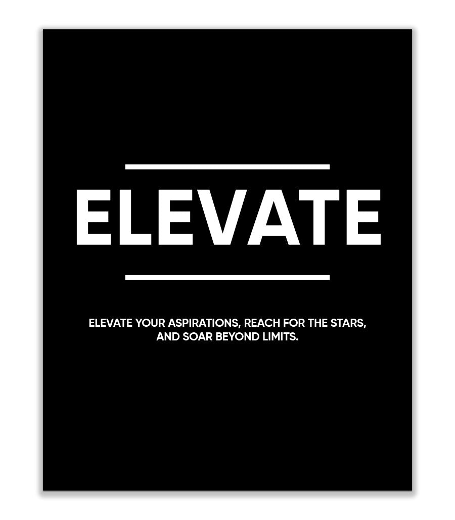 Triptyque de Motivation Noir Tableau Décoratif Moderne