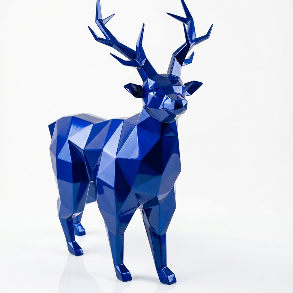 Petite Statue de Cerf Géométrique