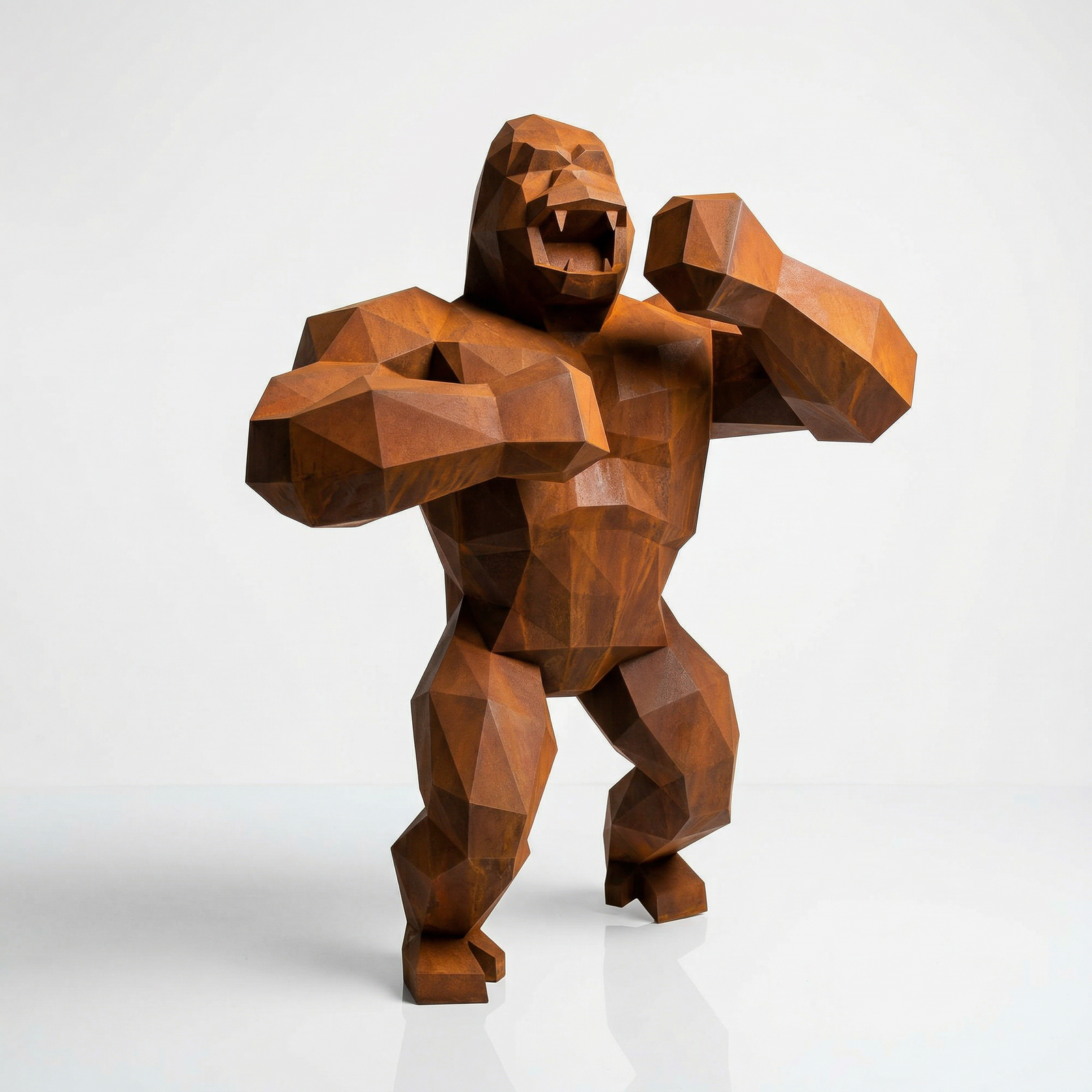 Grande Sculpture King Kong Polygone