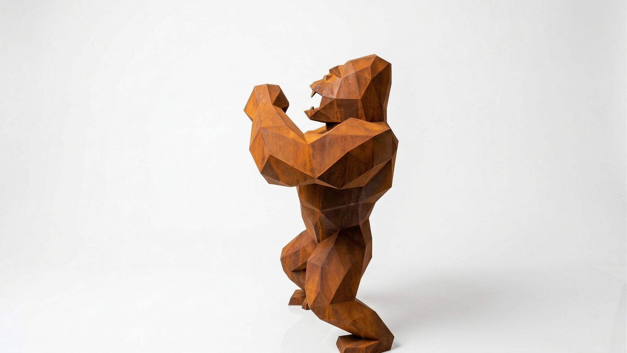 Grande Sculpture King Kong Polygone