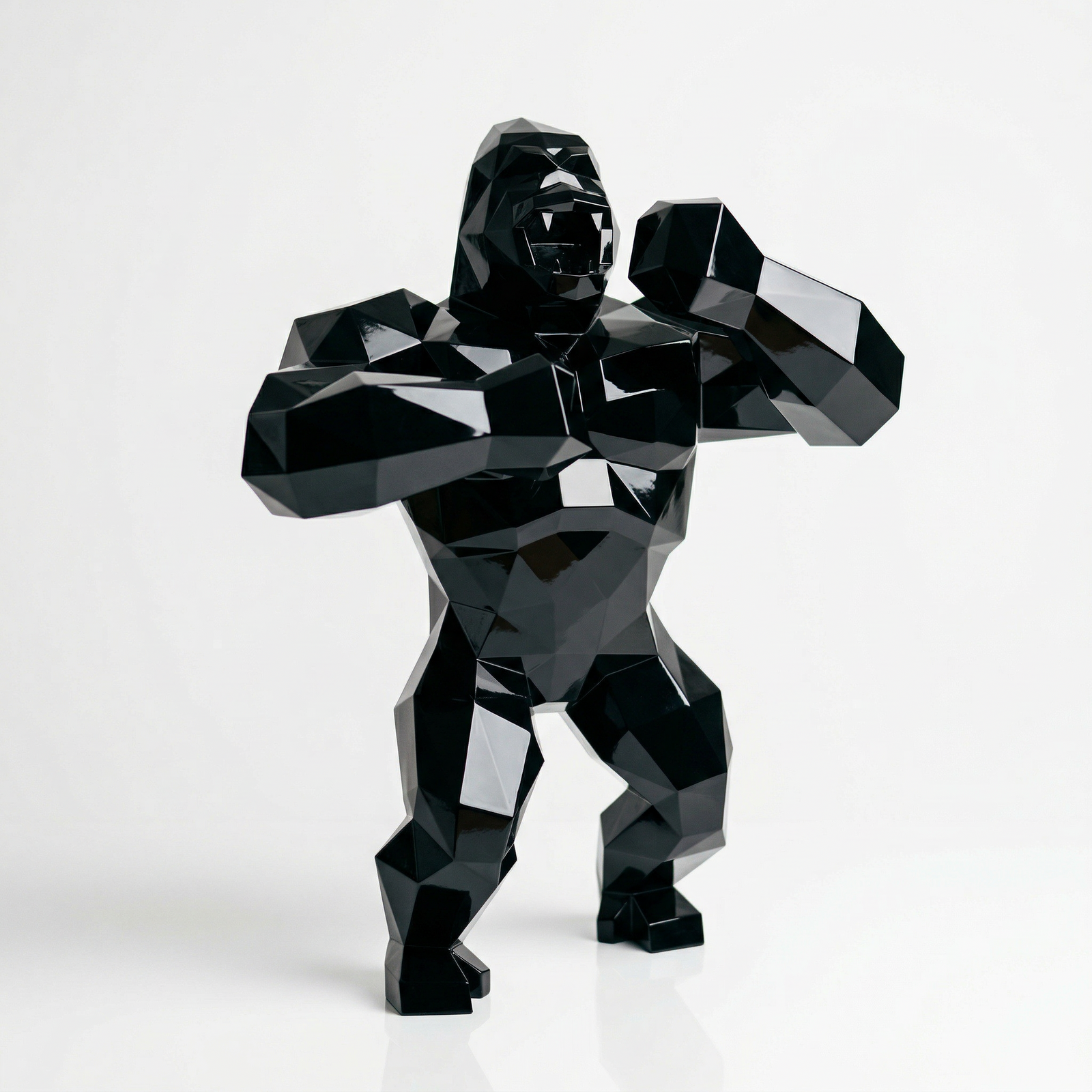 Grande Sculpture King Kong Polygone