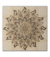 Mandala Art L&#39;étoile Du Népal Sur Fond Tan Dans Le Style De Mono