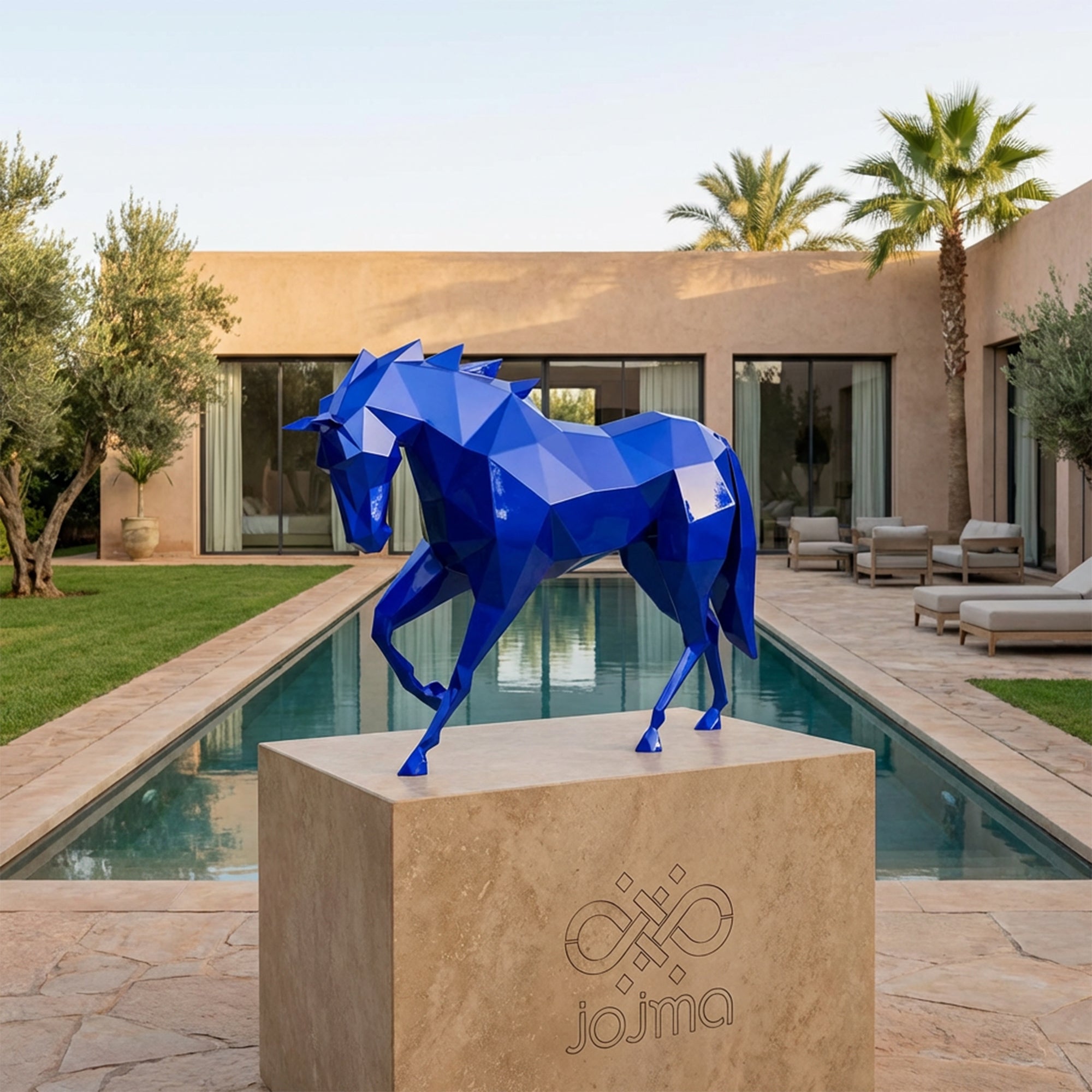Sculpture Cheval Polygone Petite Format