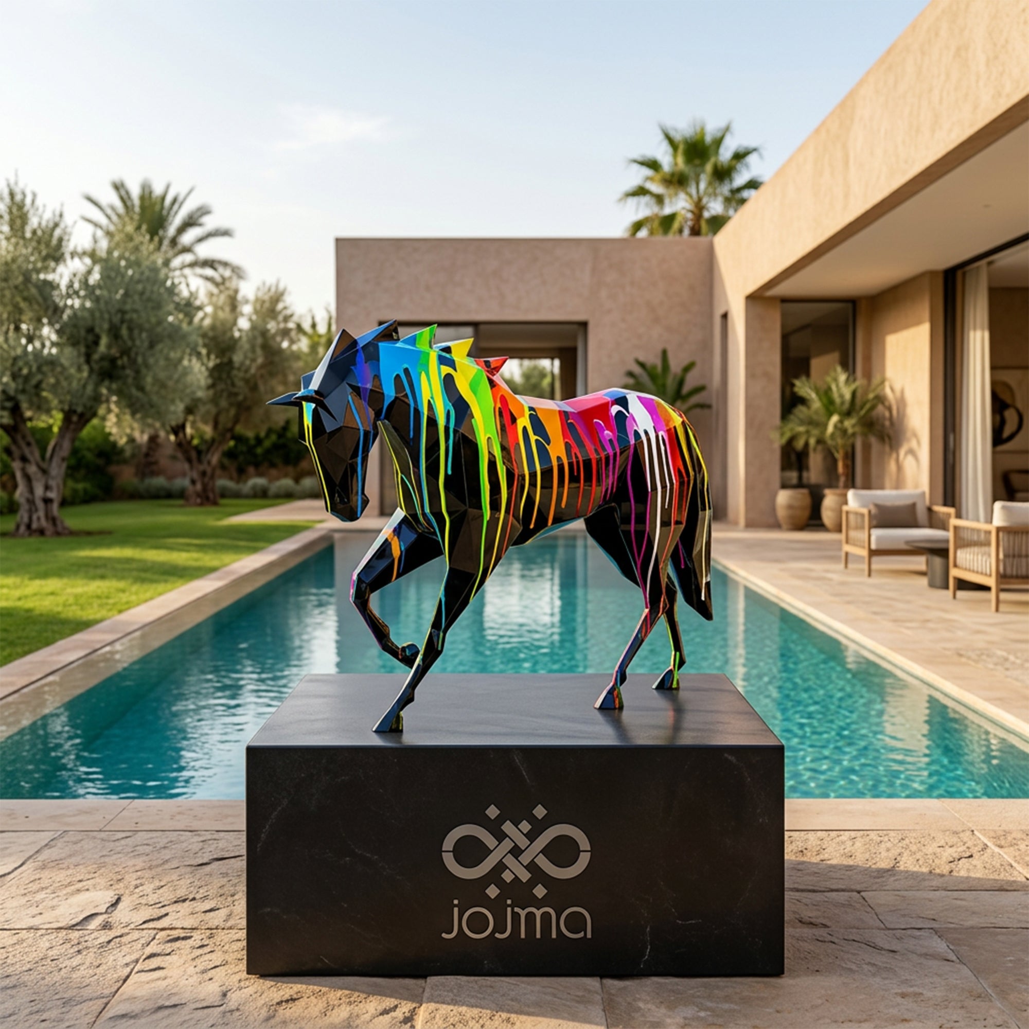 Sculpture Cheval Polygone Petite Format