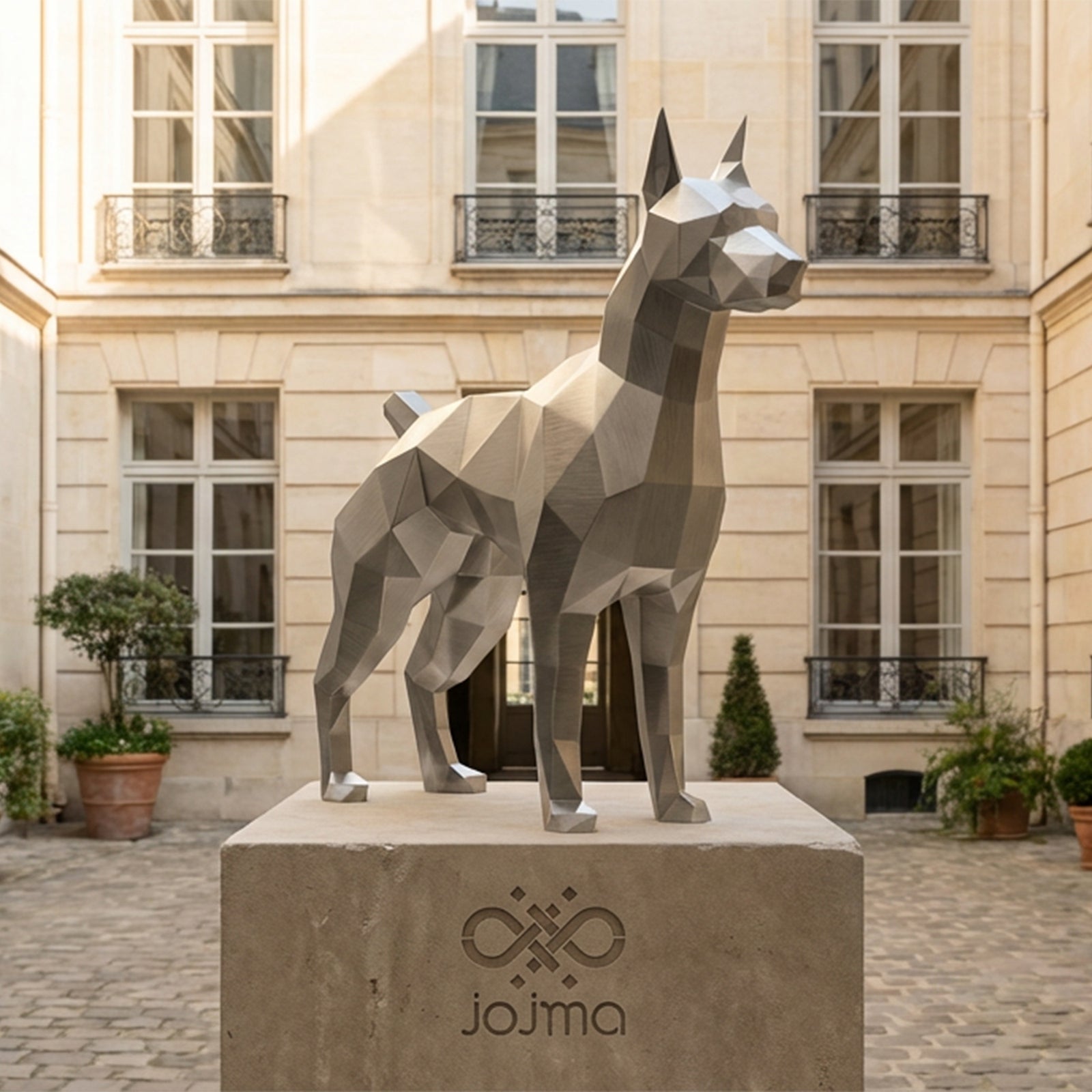 Sculpture doberman