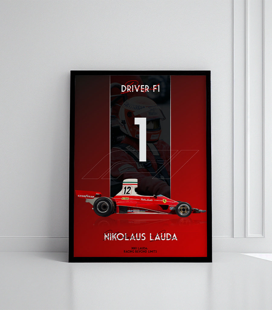Tableau Décoratif - Niki Lauda : Légende de la Formule 1