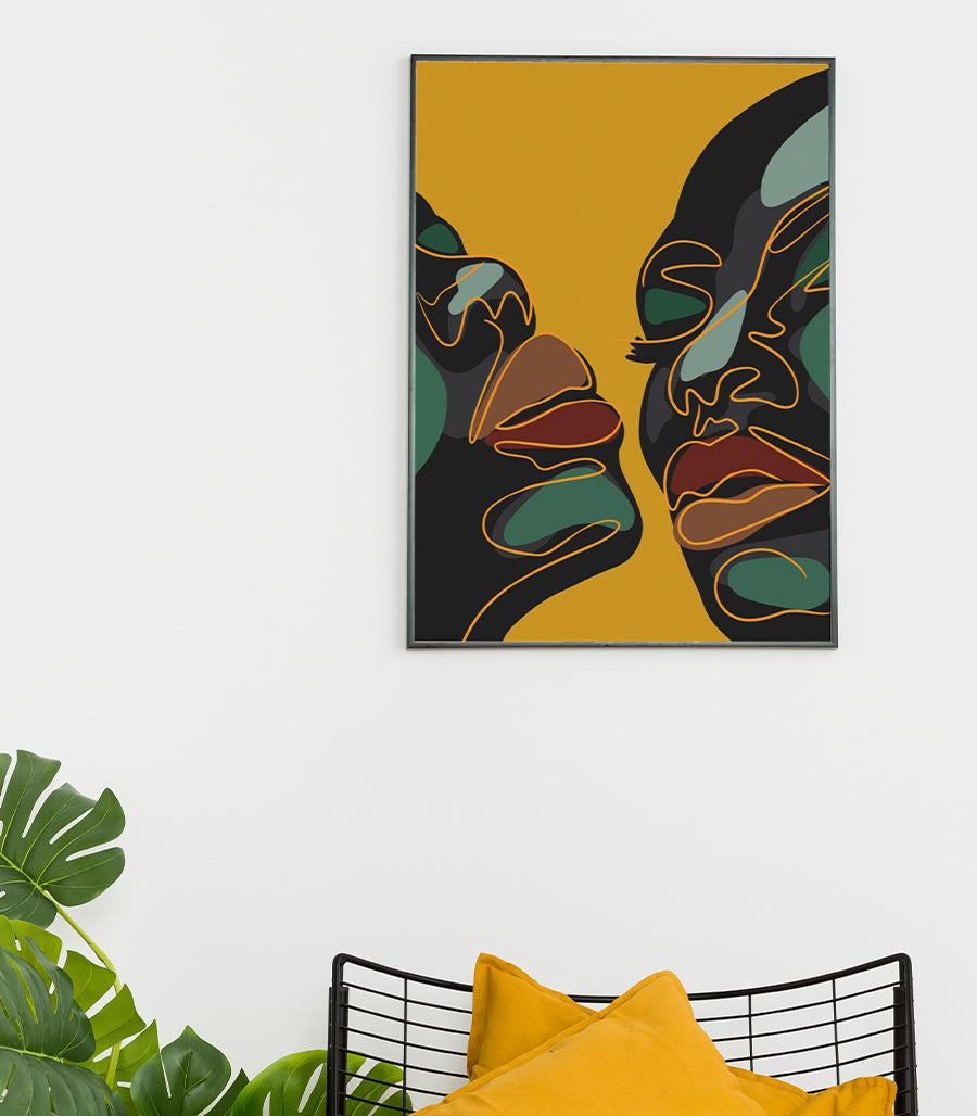 Tableau Décoratif Dialogue Abstrait