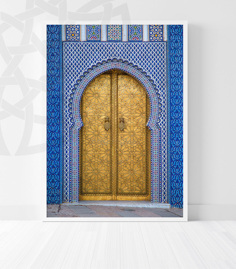 Tableau Décoratif : La Porte Dorée de Fès