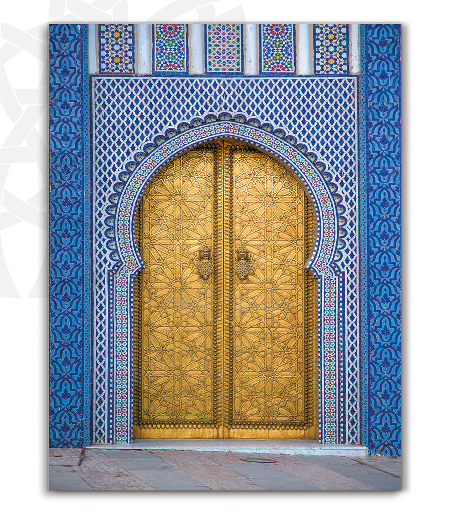 Tableau Décoratif : La Porte Dorée de Fès