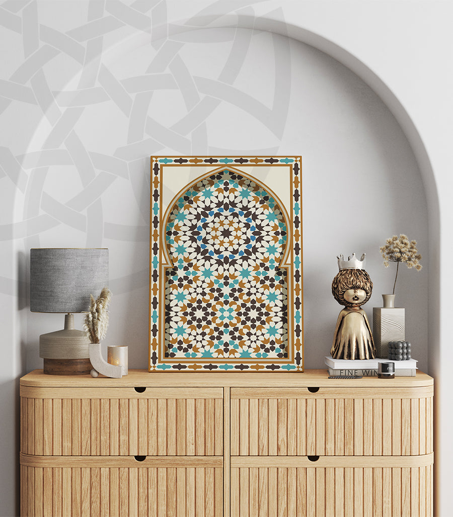 Tableau Décoratif : Mosaïque Andalouse Élégante