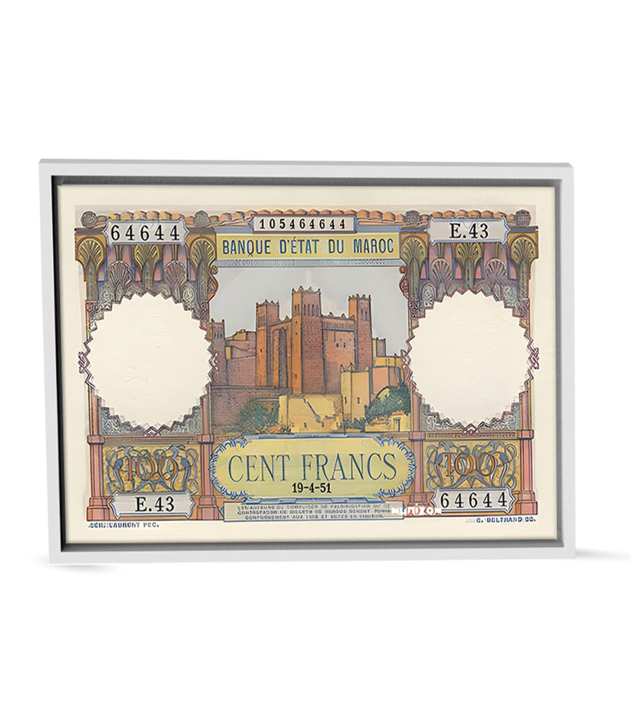 Tableau décoratif Billet de Cent Francs