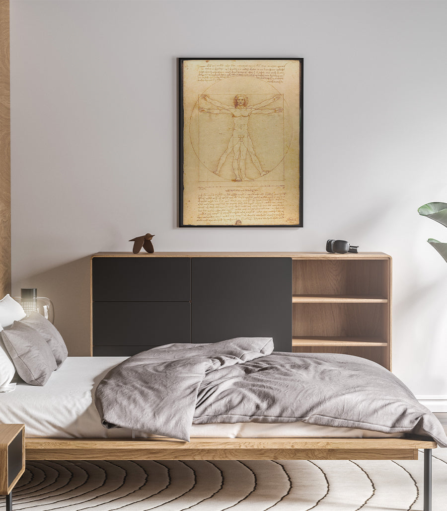 Tableau Décoratif L'Homme de Vitruve