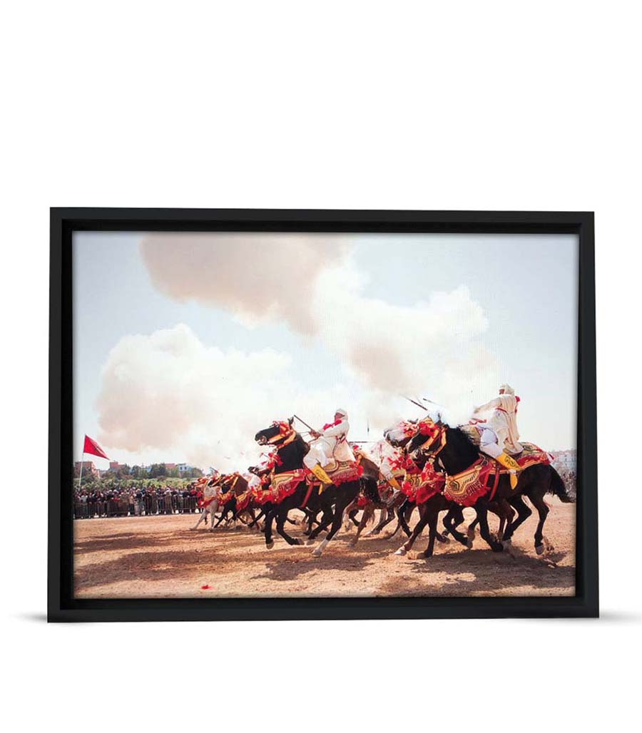 TABLEAU DÉCORATIF DE FANTASIA MAROCAINE COULEURS ET DYNAMISME